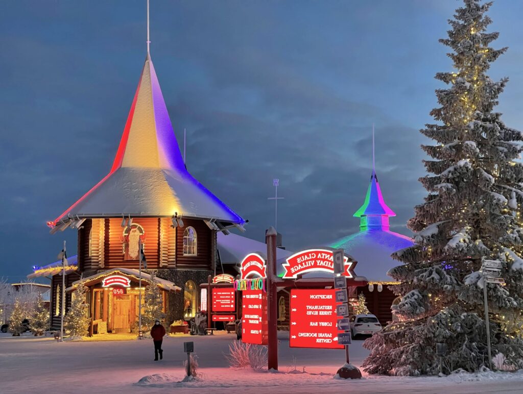 santa claus village in rovaniemi lapland finland