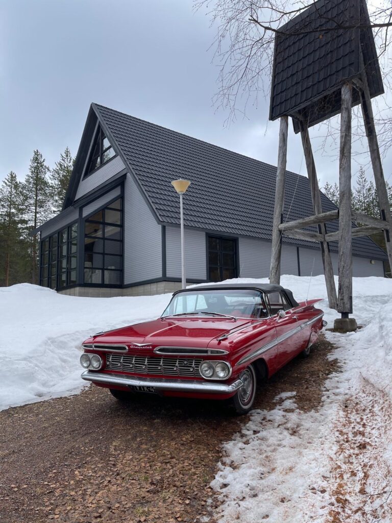 Winter scenery in Rovaniemi, Finnish Lapland