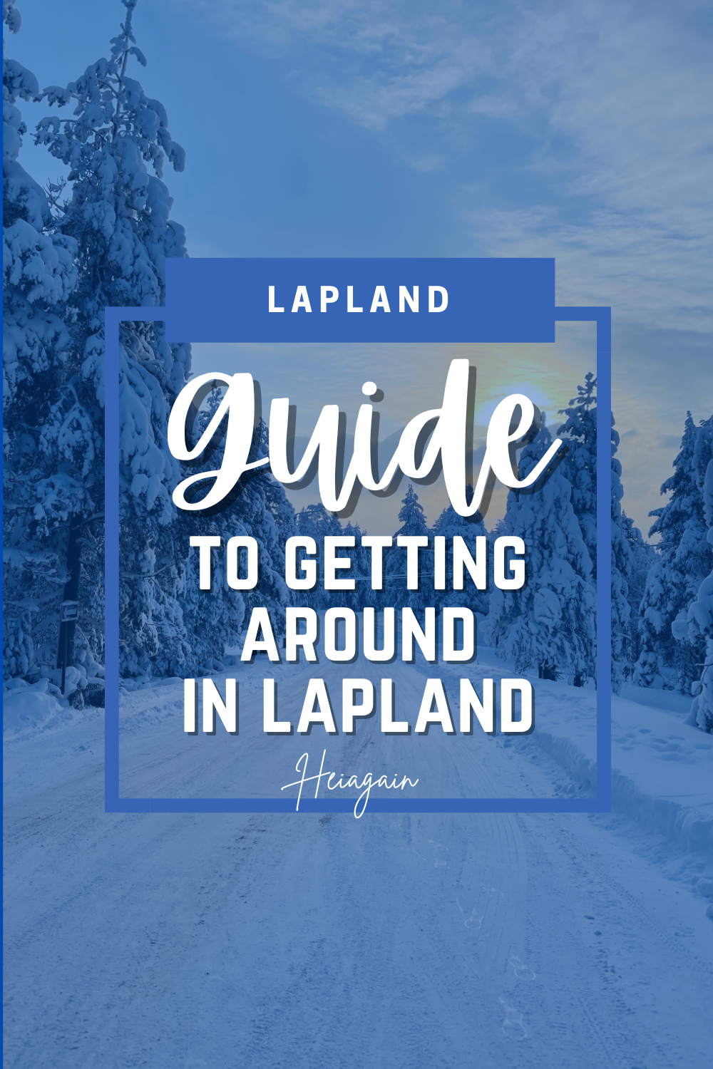 Travelers navigating transportation in Lapland, Finland using buses, trains, rental cars, and snowmobiles across snowy landscapes and Arctic towns.
