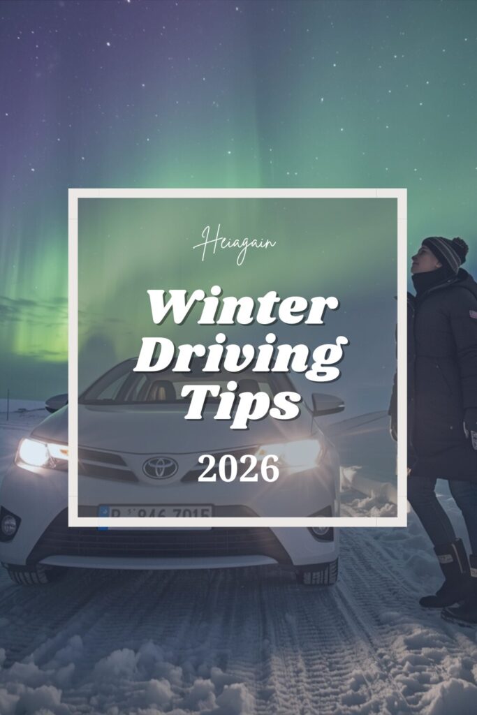 renting a car in lapland, winter driving, snow driving