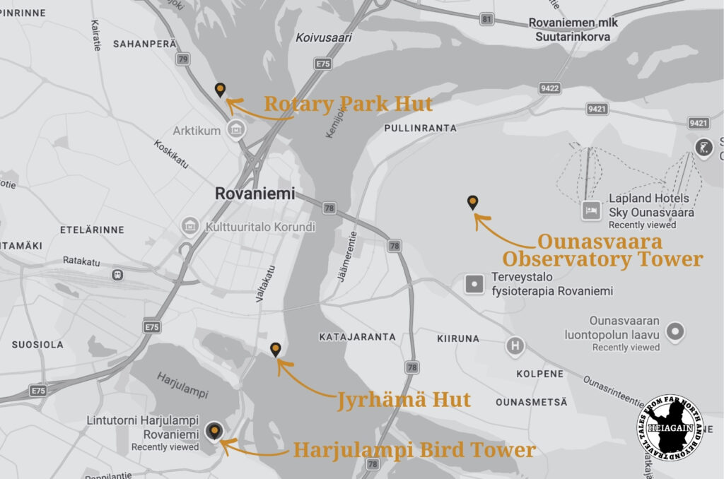where i can see northern lights in rovaniemi