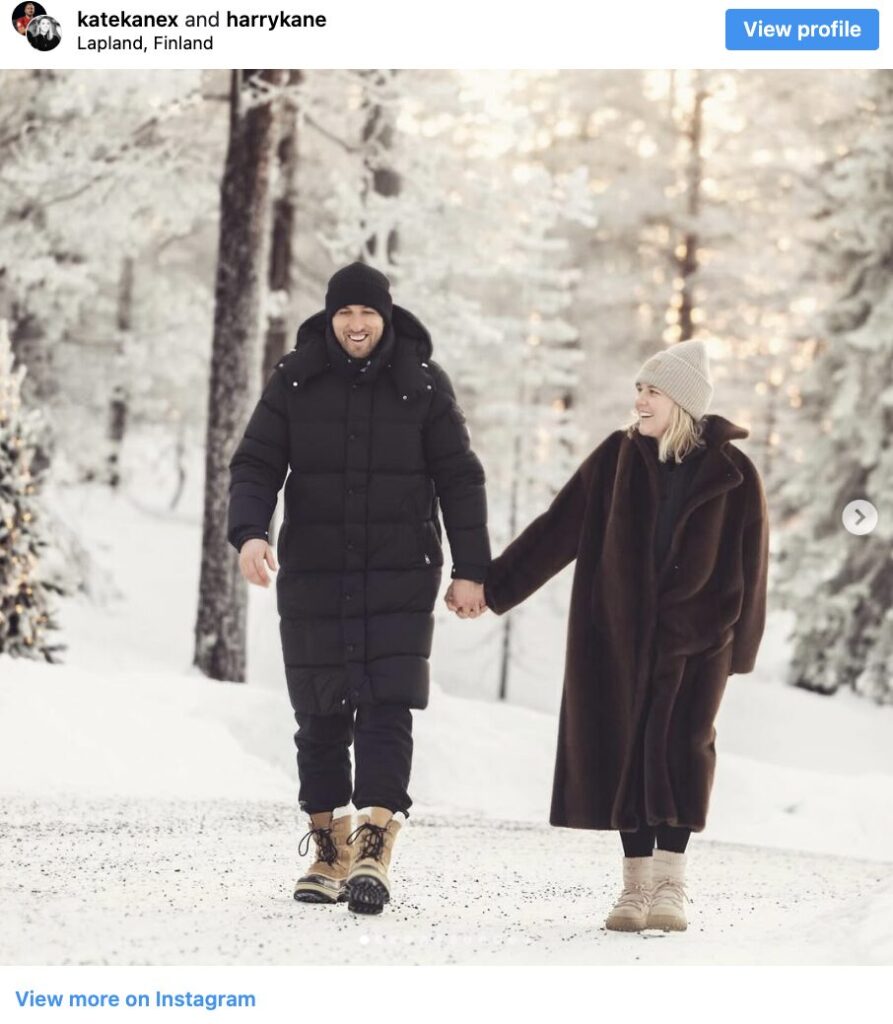 Celebrities in lapland, harry kane in lapland