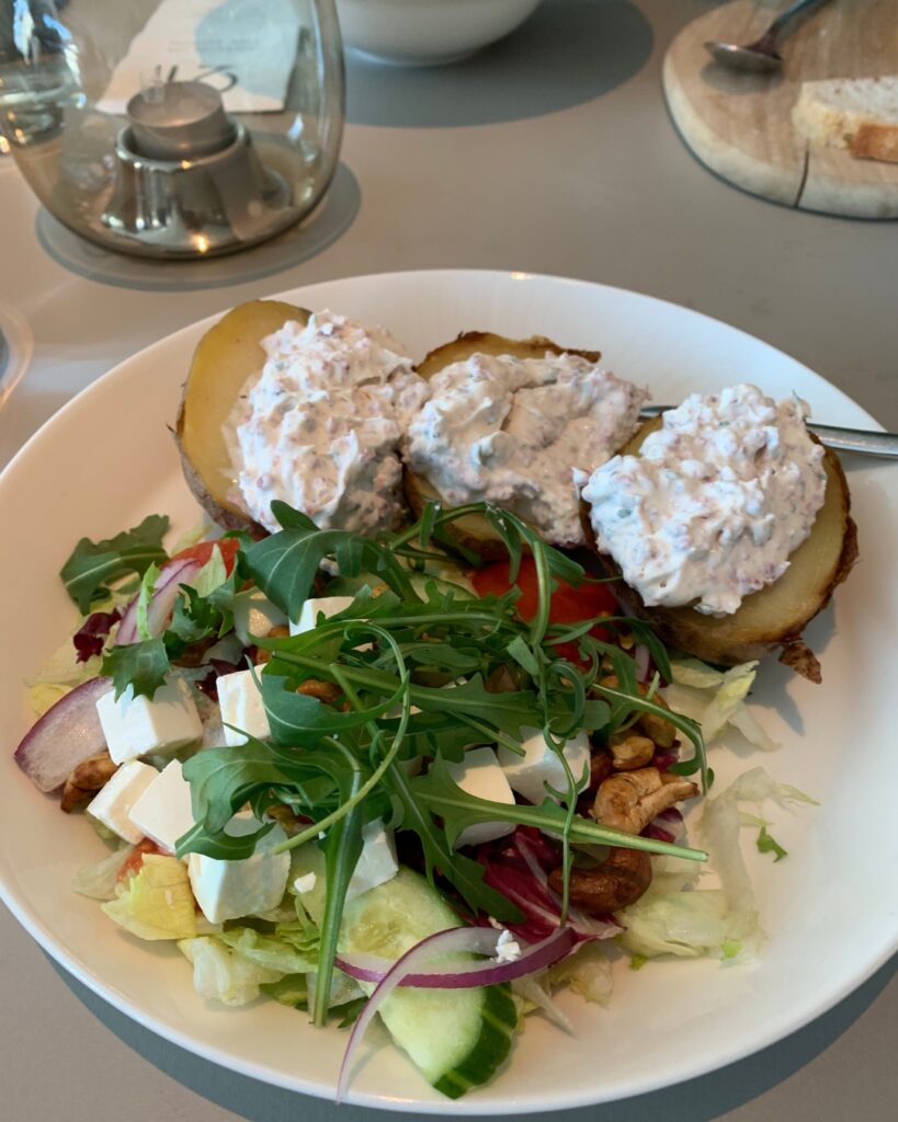 Simple and hearty meal at a Rovaniemi restaurant